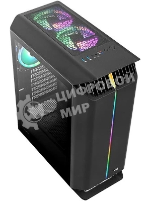 Компьютерный корпус Aerocool/Formula Gladiator Duo-G-BK-v1 черный без БП ATX 3x120мм 2xUSB3.0 audio bott PSU