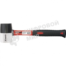 Киянка Matrix 11171 резиновая, 450 г, чернобелая резина, фибергласовая рукоятка