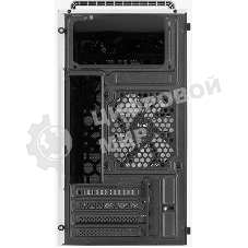 Корпус mATX AeroCool CS-109-G-WT-v1 4711099472383 белый, без БП, USB 3.0, 2*USB 2.0, HD Audio