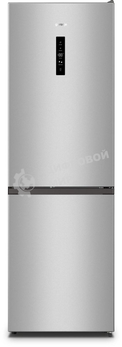 Холодильник Gorenje NRK619FAS4 серый двухкамерный 207/93л морозилка снизу, No Frost