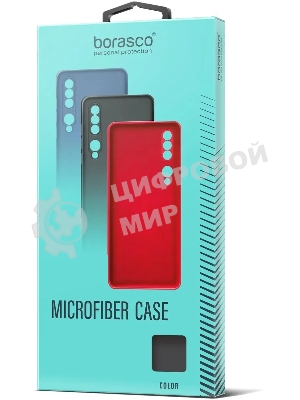 Чехол (клип-кейс) BORASCO Microfiber Case, для Xiaomi Poco M4 Pro, красный