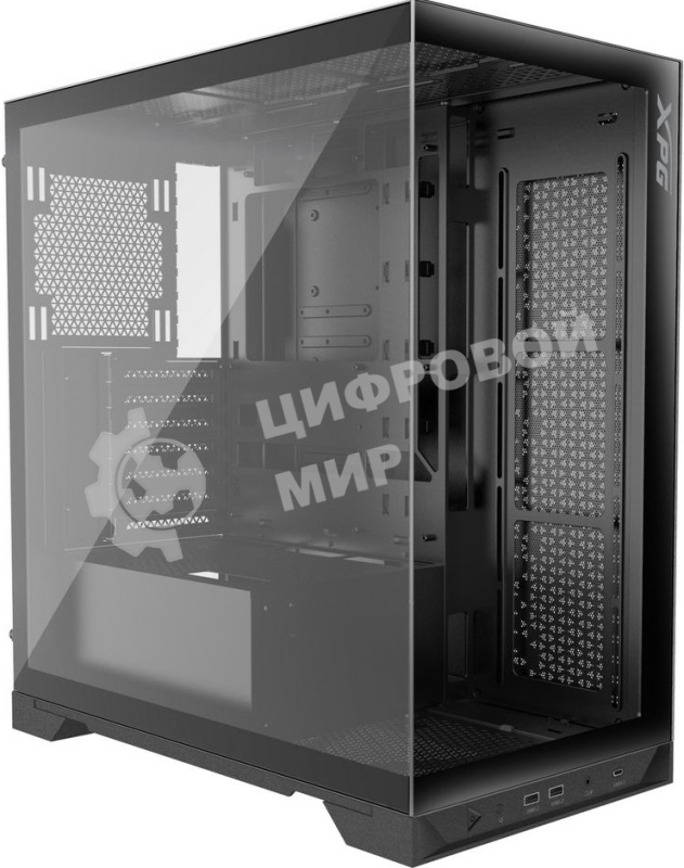 Компьютерный корпус XPG INVADER X черный (INVADERXMTWOF-BKCWW) Mid-Tower, Micro-ATX, Mini-ITX, Standard-ATX, USB 3.2 Gen2 Type-A, USB 3.2 Gen2 Type-C