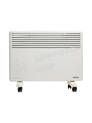 Конвектор электрический Oasis EK-15 белый, 1500 Вт, 20 м2, термостат, дисплей