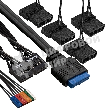 Компьютерный корпус Miditower ExeGate i3 BASE-NPX500 (ATX, БП 500NPX с вент. 12 см, с окном, 1*USB+1*USB 3.0, аудио, 4 вент. 12см с RGb подсветкой)