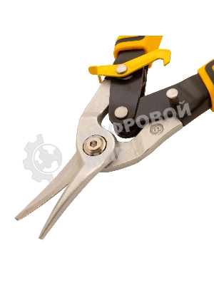 Ножницы по металлу Denzel, 270мм, прямой рез,сталь-CrMo, трехкомп.рук-ки