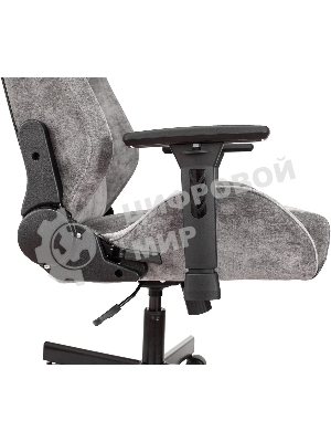 Кресло Бюрократ Knight N1 Fabric серый, ткань, 120 кг, механизм качания