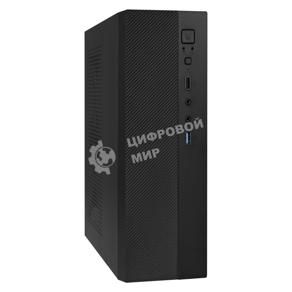 Компьютерный корпус Desktop ExeGate MI-301U-250 (mATX/mini-ITX, 1U-F250S 4см, 1хUSB+1хUSB 3.0, аудио, черный)