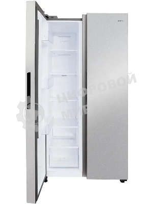 Холодильник Centek CT-1757 NF нержавеющая сталь двухкамерный 271/189л морозилка сбоку, No Frost, Side by Side