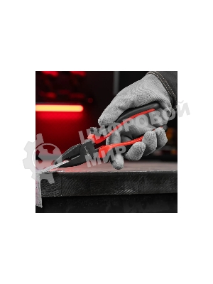 Плоскогубцы Matrix черный Nickel 200 мм, комбинированные, двухкомпонентные рукоятки