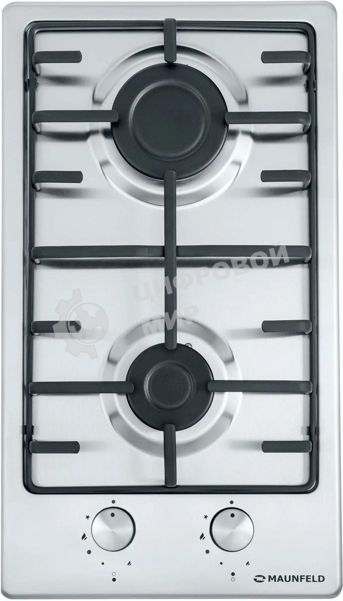 Газовая варочная панель Maunfeld EGHS.32.3ES/G, 2 конфорки, нержавеющая сталь