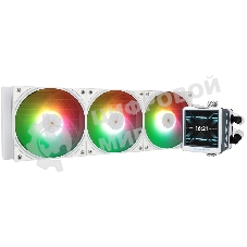 Водяное охлаждение для процессора Water Cooling System Thermalright Frozen Warframe 360 Ultra White Argb (360мм, White, ARGb/Fans: 3x120мм, 70.84CFM, 29.8dBA, 2000RPM/Pump height 60мм, 23dBA, 3000RPM, Rad thickness 27mm/S: 1200, 1700, 1851, 2011, 2066, 115X, AM5, AM4)