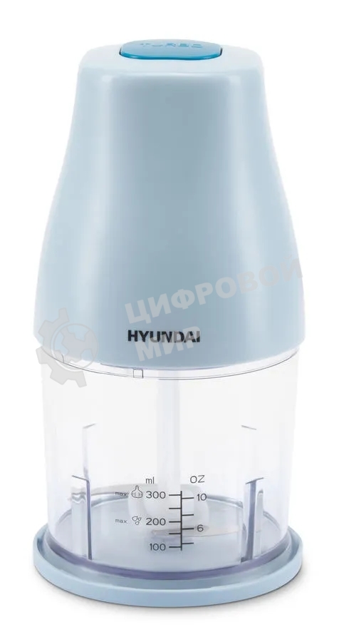 Измельчитель электрический Hyundai HYC-P3118 0.8л. 350Вт голубой/синий