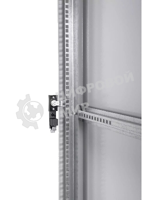 Шкаф коммутационный ЦМО (ШТК-Э-42.8.8-13АА) напольный 42U 800x800 мм пер. дв. стекл металл 2 бок. пан. 710 кг серый 715 мм 105 кг