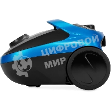 Пылесос Hyundai HYV-B1550 синий/черный, 250/1800 Вт, уборка сухая, пылесборник мешок, 1.5 л (в компл.:1мешок)