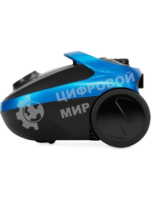 Пылесос Hyundai HYV-B1550 синий/черный, 250/1800 Вт, уборка сухая, пылесборник мешок, 1.5 л (в компл.:1мешок)