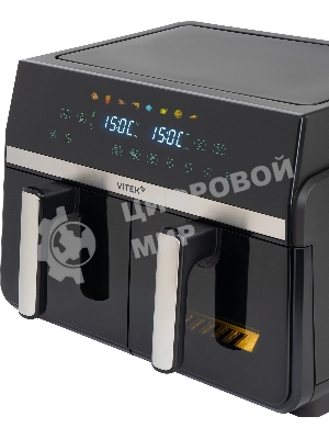 Аэрогриль Vitek VT-AF1001 черный, 2400 Вт, 10 л, сенсор, 8 программ