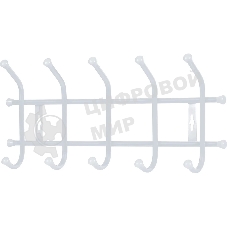 Вешалка настенная НИКА ВНТ5/МС матовый серый