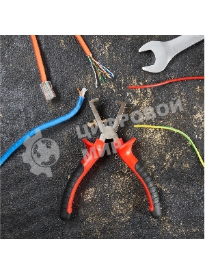 Плоскогубцы для зачистки проводов Rexant 12-4646 160 мм, никелированные, двухкомпонентные рукоятки