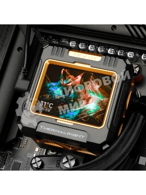 Водяное охлаждение для процессора Thermalright Frozen Warframe 420 ARGB (420мм, LED, Black, ARGB/Fans: 3x140мм, 88.7CFM, 29.8dBA, 1750RPM/Pump height 60мм, 23dBA, 3000RPM, Rad thickness 27мм/S: 1851, 1700, 1200, 115X, 2011, 2066, AM5, AM4)