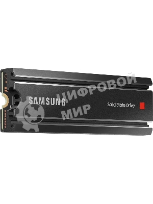 Накопитель SSD Samsung 980 PRO, 1TB, PCIe 4.0 x4, M.2 2280, NVMe, R/W 7000/5000, с радиатором