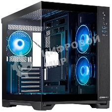 Компьютерный корпус Chieftec Visio черный без БП ATX 2x80мм 4x120мм 2x140мм 1xUSB 2.0 2xUSB 3.0 audio bott PSU