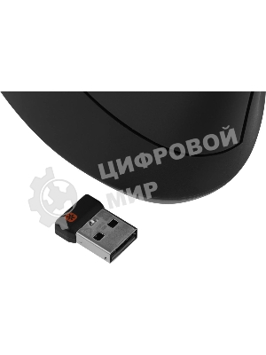 Мышь беспроводная/проводная Logitech MX Vertical графитовый, 4000 dpi, радиоканал, Bluetooth, USB, кнопки - 6