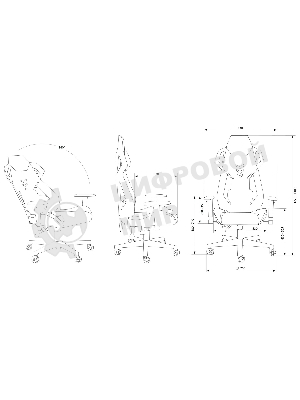 Кресло Cactus CS-CHR-090BLR черный, экокожа