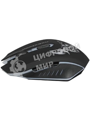 Мышь беспроводная Nakatomi MROG-15U черный, 1600 dpi, радиоканал, USB, кнопки - 6
