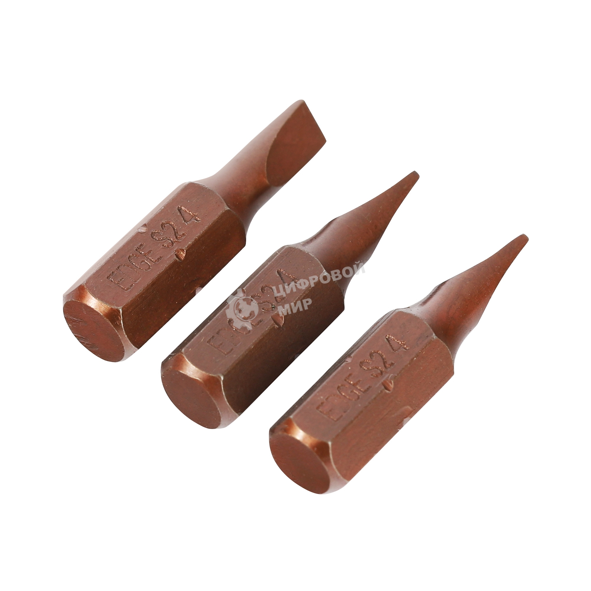 Бита EDGE by PATRIOT SL 4.0 мм, сталь S2, длина 25 мм, 3шт в блистере