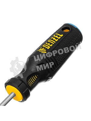 Отвертка Denzel SL5x100 мм, S2, 3к рукоятка