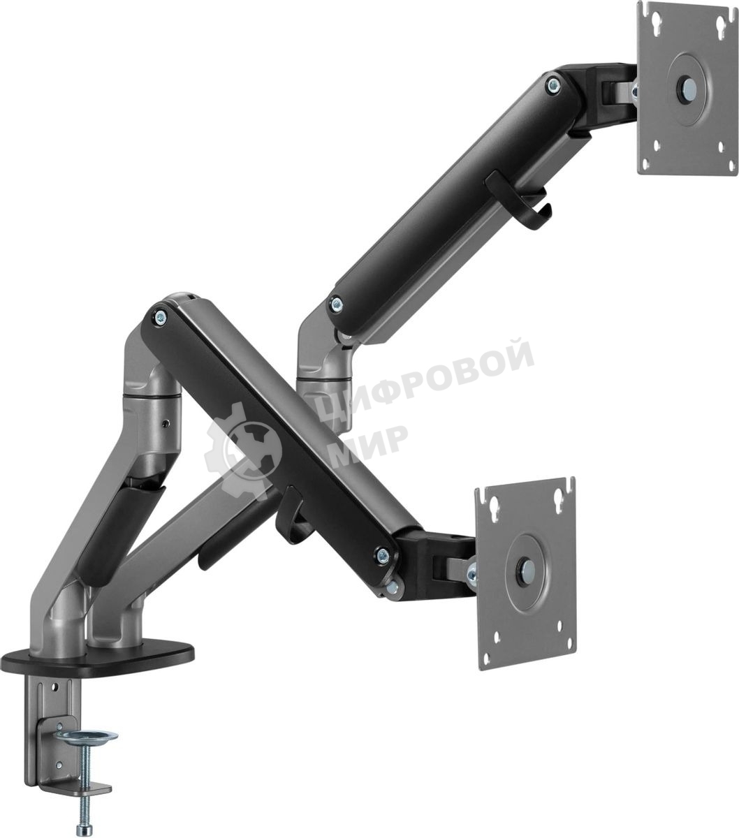 Кронштейн для мониторов Ultramounts UM735BL черный/серый 17