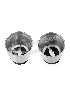 Кофемолка BRAYER BR1182, 2 ножа для мяг. и твер., 70 г.,Мощн. 200 Вт, Пластик. корп, нажатием на кр