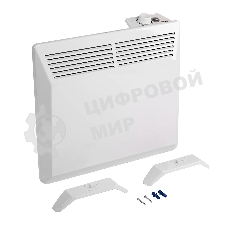 Конвектор Denzel XCE-1000 белый, 1000 Вт, 15 м2, термостат