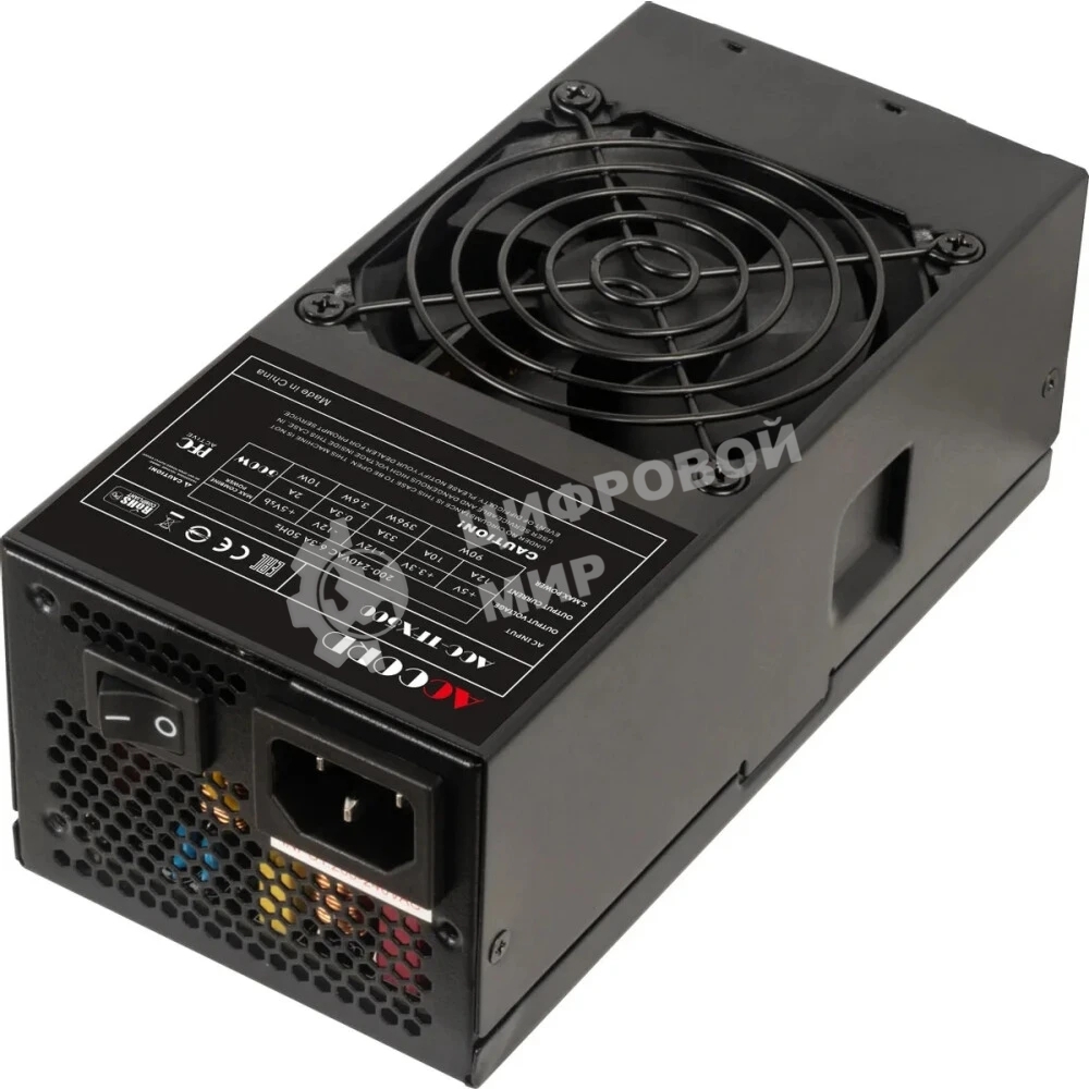Блок питания Accord ACC-TFX500, 500Вт, 500Вт, 80 PLUS белый, 80мм, черный