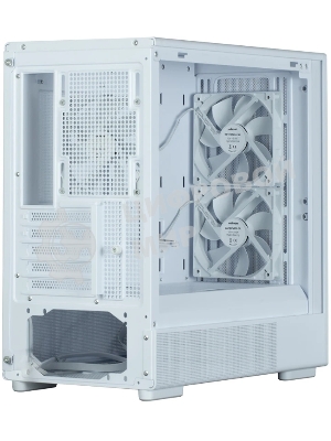 Компьютерный корпус Zalman P10 NAMU, MATX, белый, WINDOW, FRONT COVER WALNUT, 2x3.5