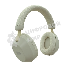 Беспроводные/проводные наушники MORE CHOICE HW55 молочный, накладные, Bluetooth + проводной, до 12 ч