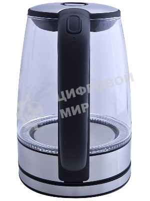 Чайник электрический Centek CT-0030 черный стекло 1.7 л, 2200 Вт, внутр. LED подсветка, защита от вкл б/воды