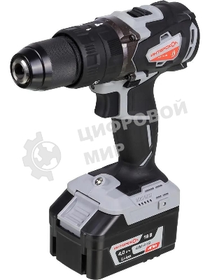 Дрель-шуруповерт ИНТЕРСКОЛ ДАУ-13/18В, 18 В, 4 Ач, 60 Нм, бесщеточный, ударный
