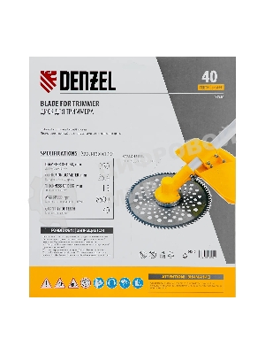Диск для триммера Denzel 230 х 25,4 толщина 1,3 мм, 40 зубьев