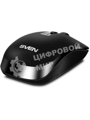 Мышь беспроводная SVEN RX-260W черный, 1600 dpi, радиоканал, USB, кнопки - 4