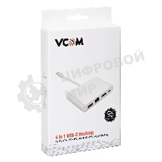Кабель-адаптер USB3.1 Type-CM-->HDMI+USB3.0+RJ45+PD charging VCOM