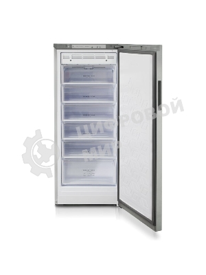 Морозильная камера Бирюса Б-M6046SN, металлик, 200л, 6 ящиков