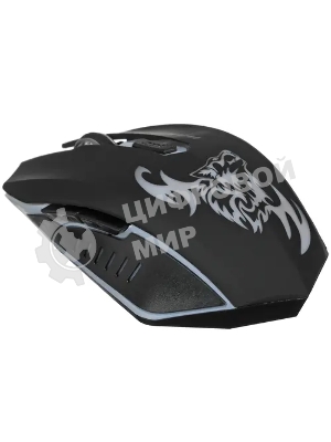 Мышь беспроводная Nakatomi MROG-15U черный, 1600 dpi, радиоканал, USB, кнопки - 6