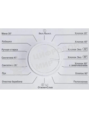 Стиральная машина Beko WRE6511BWW (R) белый, загрузка фронтальная 6 кг, 1000 об/мин., класс: А