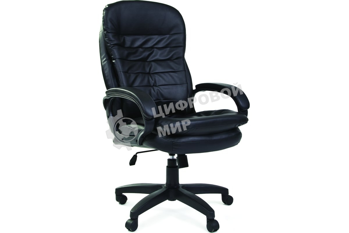 Кресло Chairman 795 LT черный, экокожа, 120 кг, механизм качания