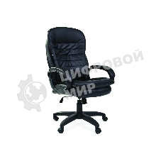 Кресло Chairman 795 LT черный, экокожа, 120 кг, механизм качания