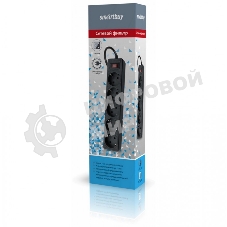 Сетевой фильтр Smartbuy (SBSP-30-K) - 5 роз х 3 м - черный