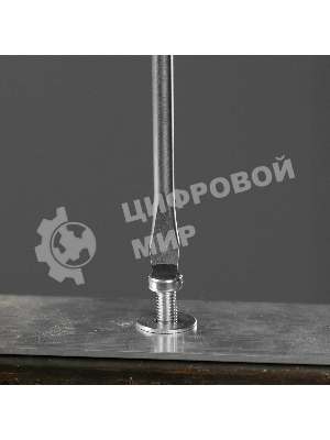 Отвертка Denzel SL5x100 мм, S2, 3к рукоятка