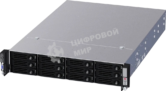 Серверный корпус Ablecom CS-R26-16P 2U chassis 12 swap trays & 12G BP, with 800WCRPS(1+1), 533мм depth with AC R53 Slide Rail