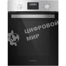 Шкаф духовой электрический Maunfeld EOEM516S, встраиваемый, 51л, дверца с 2 стеклами, нержавеющая сталь